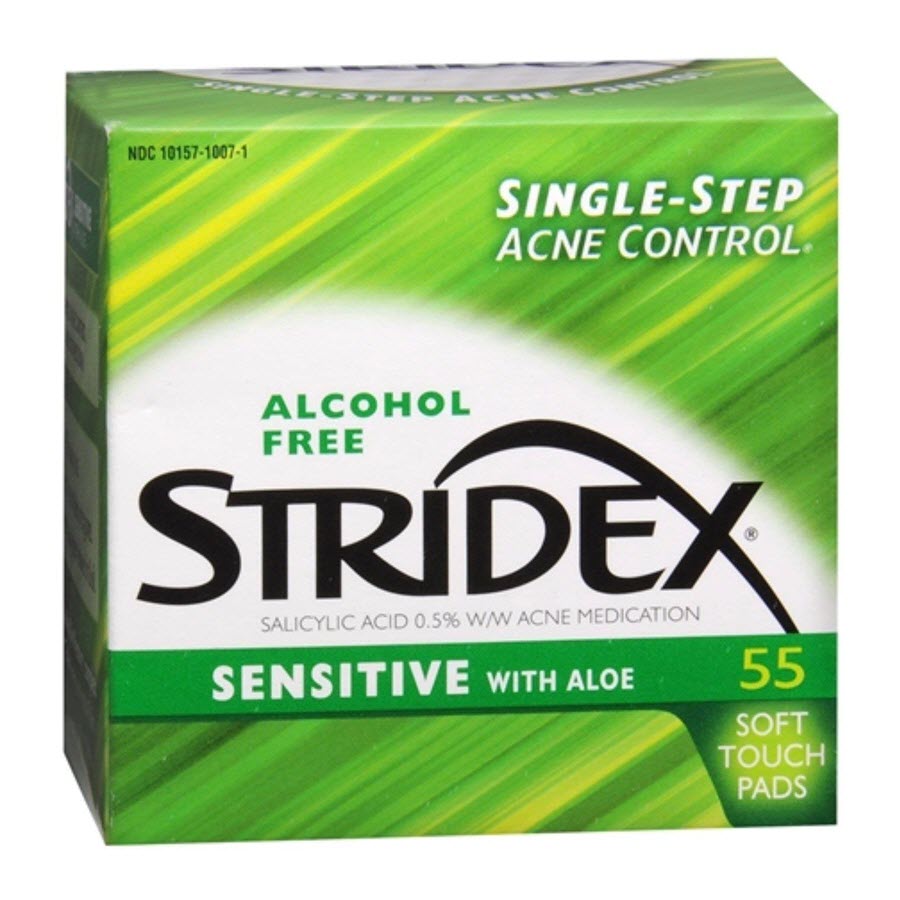 Stridex Triple Action Medicated Acne Pads, Sensitive Skin 55 Ea