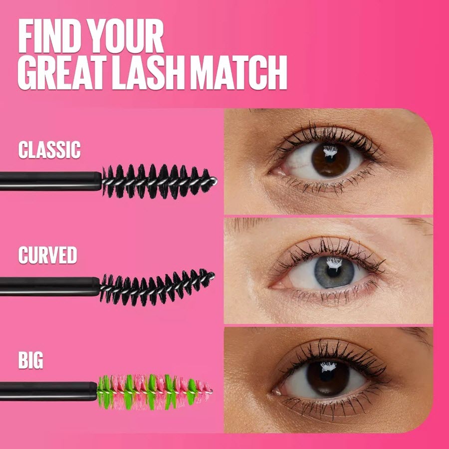 Maybelline Great Lash Volumizing and Lengthening Mascara, Brownish Black 102