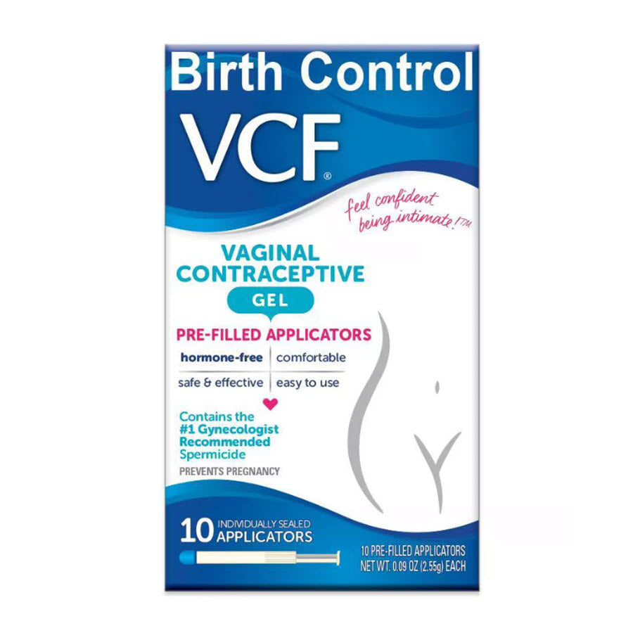 VCF Contraceptive Fragrance free Gel Pre-Filled Applicators - 10ct