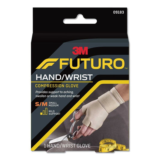 FUTURO Hand and Wrist Compression Glove, Mild Support, S/M 09183EN