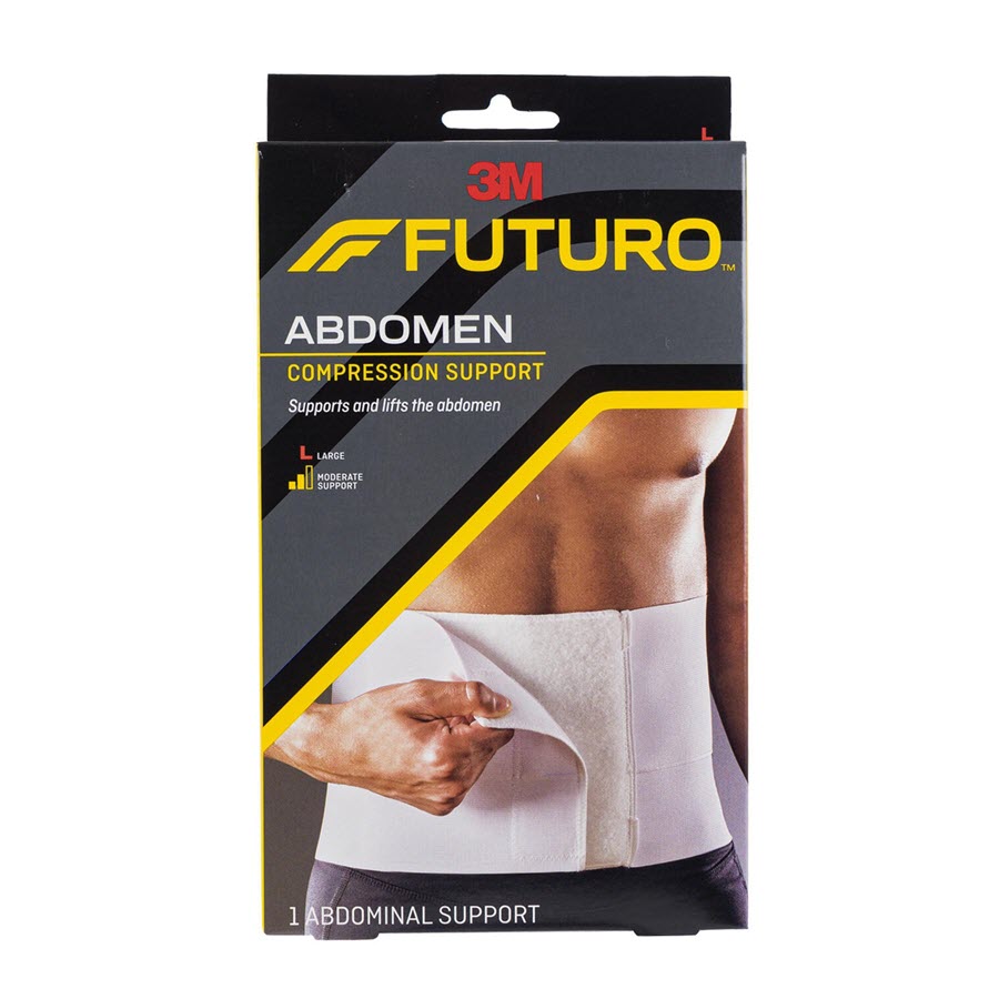 FUTURO Abdomen Compression Support, Breathable, Large 46200EN