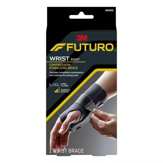 FUTURO Compression Stabilizing Wrist Brace - Right Hand, L/XL 48402