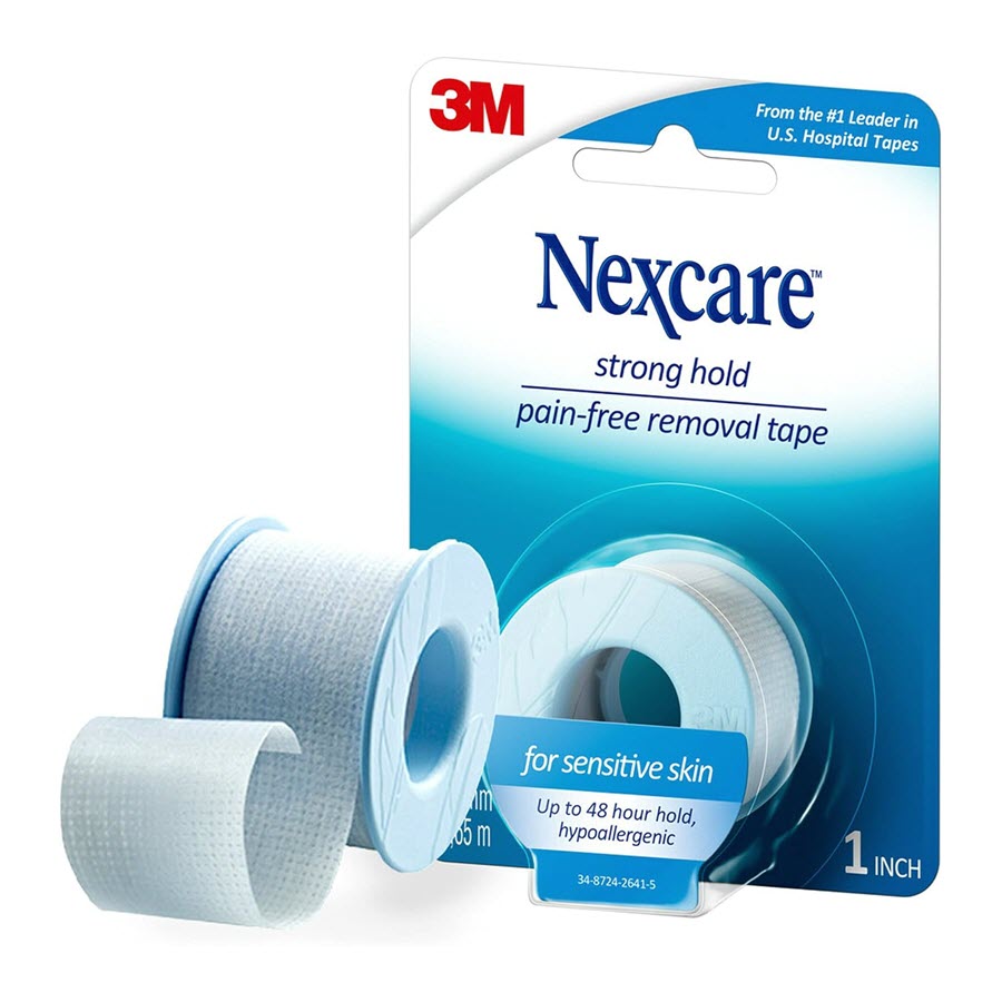 Nexcare Strong Hold Pain-Free Removal Tape, 1 in x 4 yd