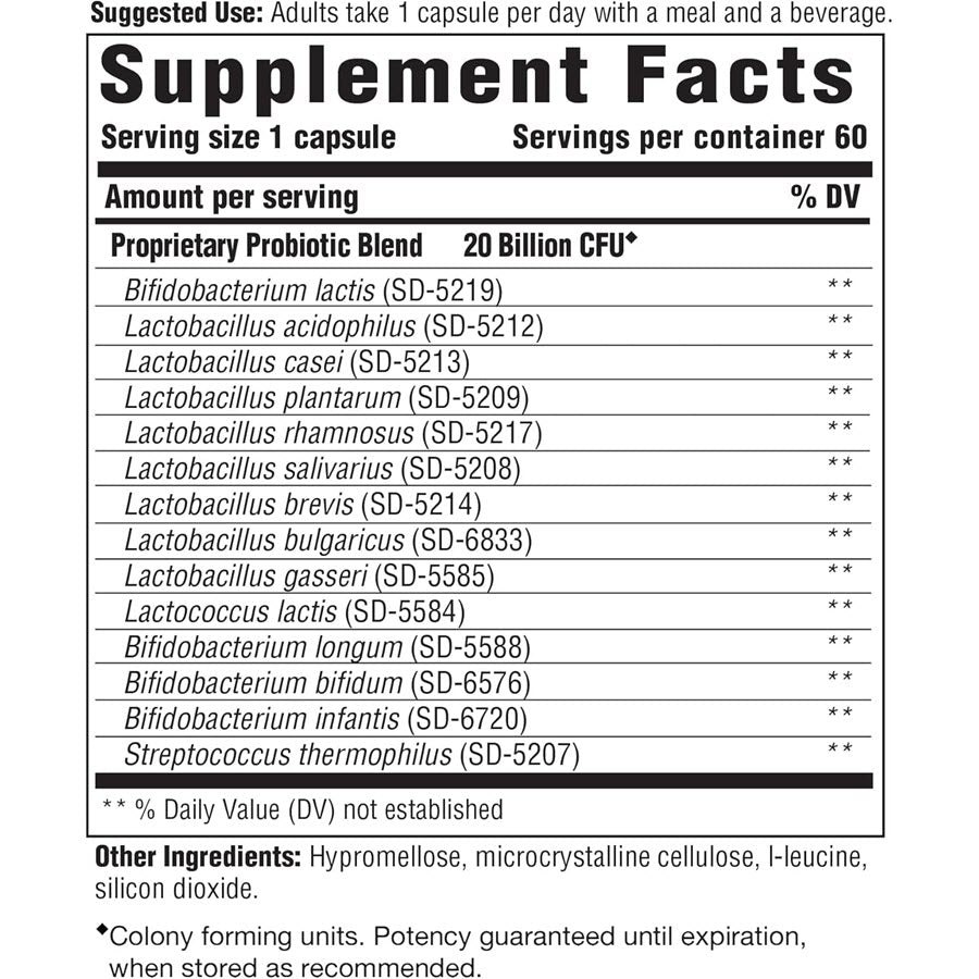 Innate Response Formulas Flora 20-14, Ultra Strength, 60 Capsules