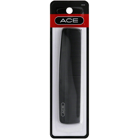 Ace Fine Tooth Pocket Hair Comb, Black