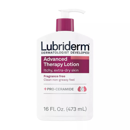 Lubriderm Advanced Therapy Moisturizing Body Lotion for Extra Dry Skin with Pro Vitamin B5 - Fragrance Free - 16 fl oz