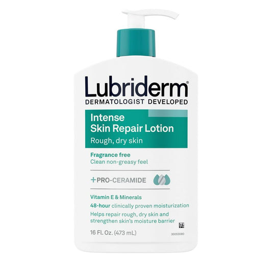 Lubriderm Fast Absorbing Intense Skin Repair Body Lotion For Dry Skin - 16oz