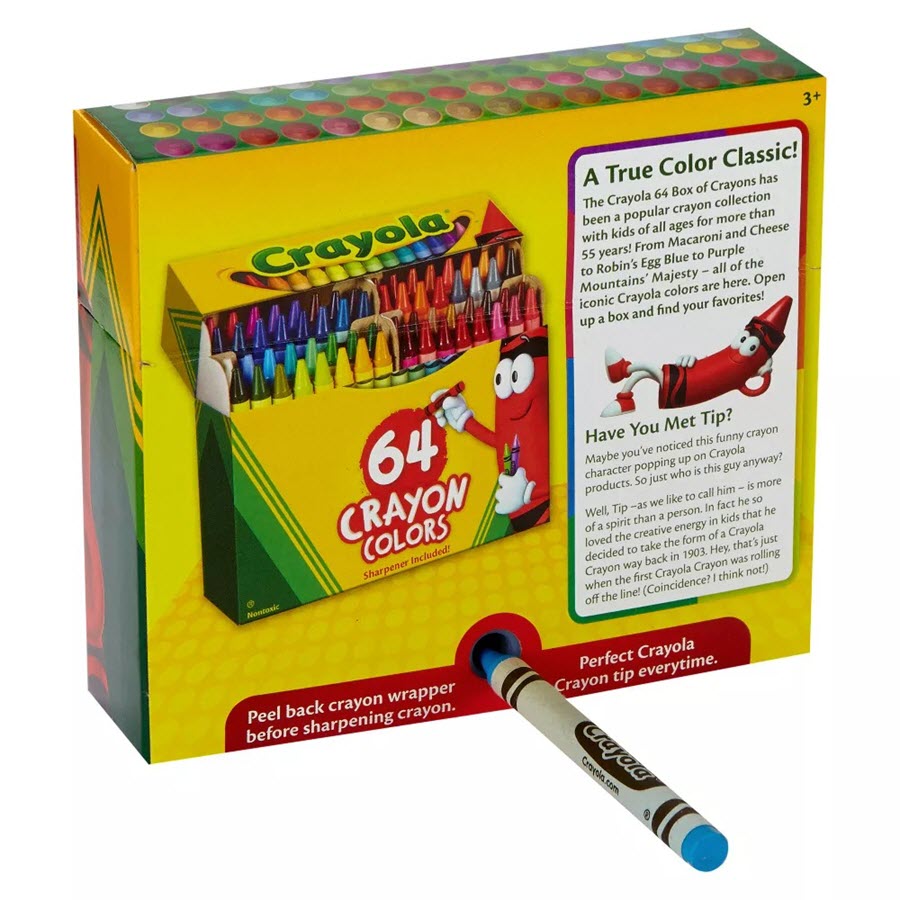 Crayola 64ct Classic Crayons with Sharpener