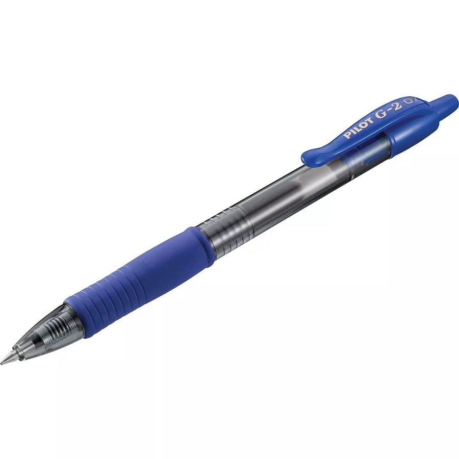 Pilot G2 Premium Retractable Gel Ink Pen Refillable Blue Ink .7mm, 2pk, 31032