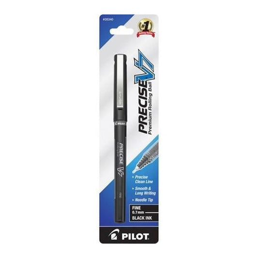 Pilot Precise V7 Fine Premium Capped Rolling Ball Pen, Fine Pen Point - 0.7 mm