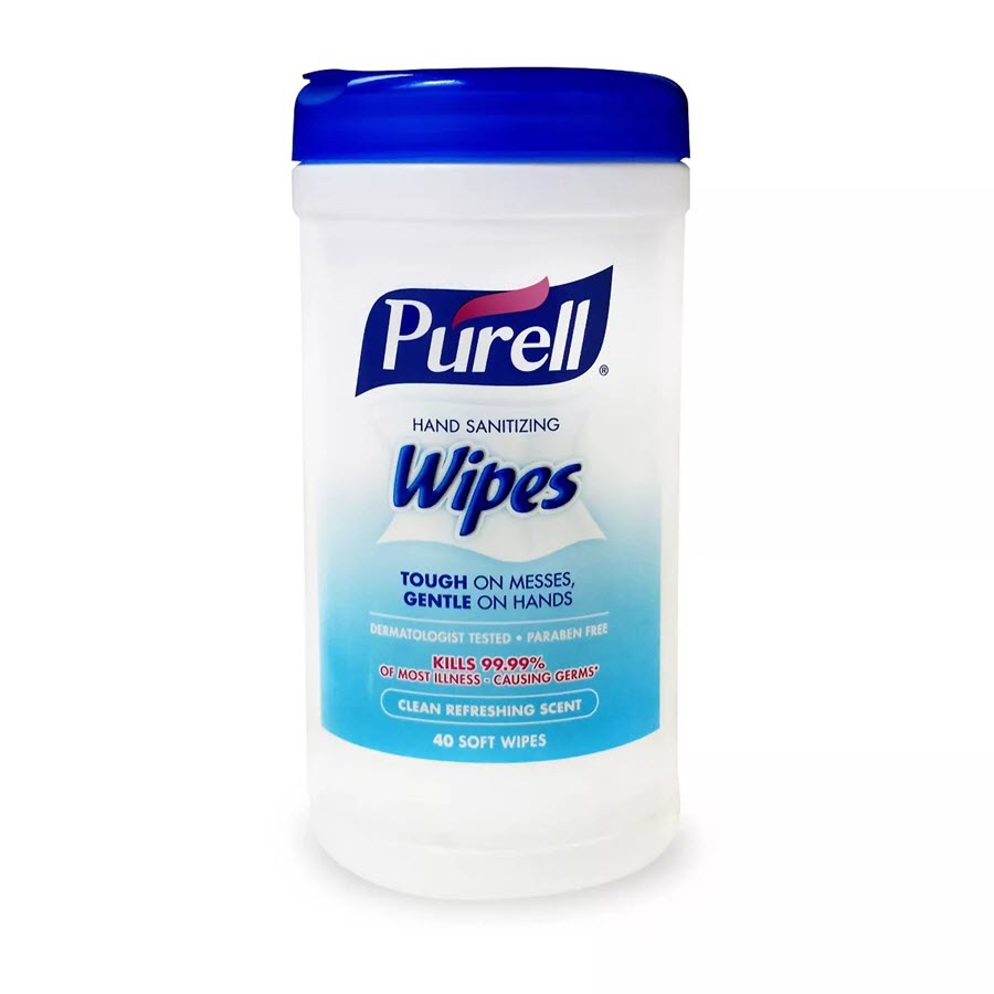 Purell Canister Wipes Refreshing Hand Sanitizer - Fresh Scent - 40ct