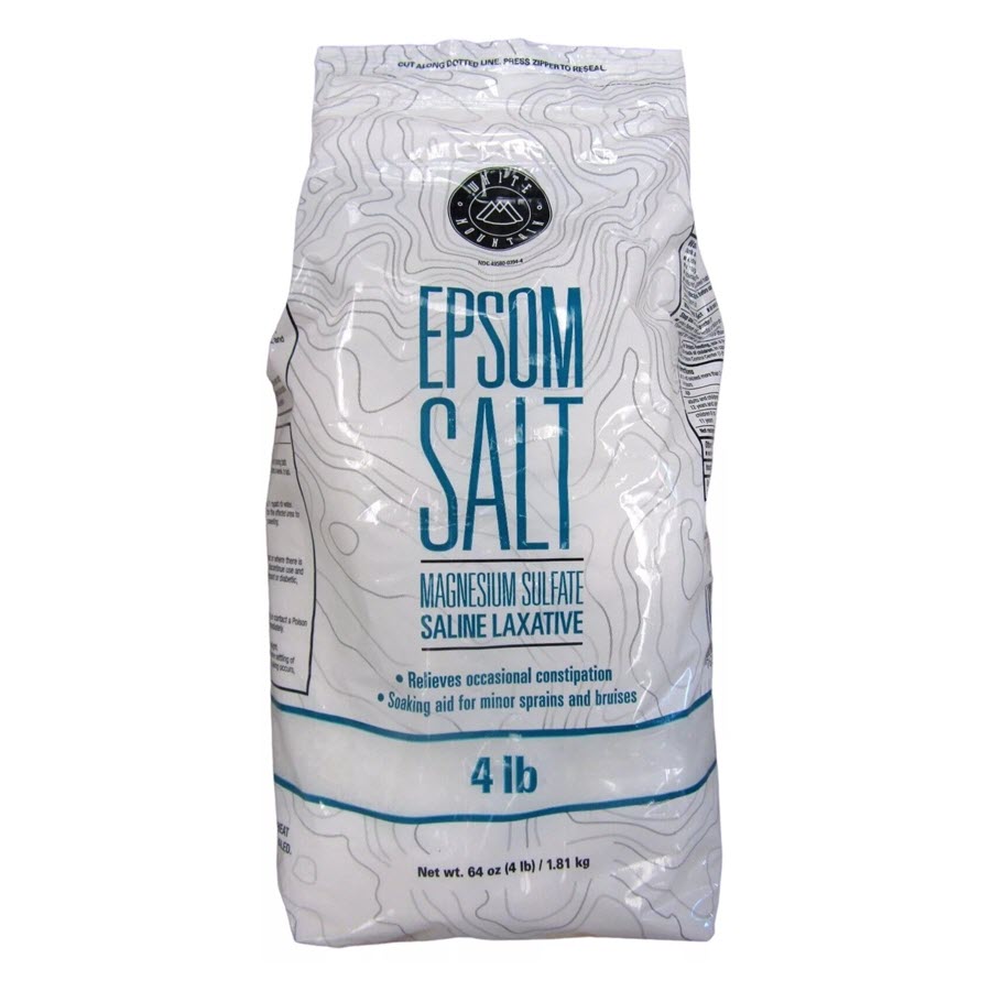 White Mountain Epsom Salt, 4lb Bag