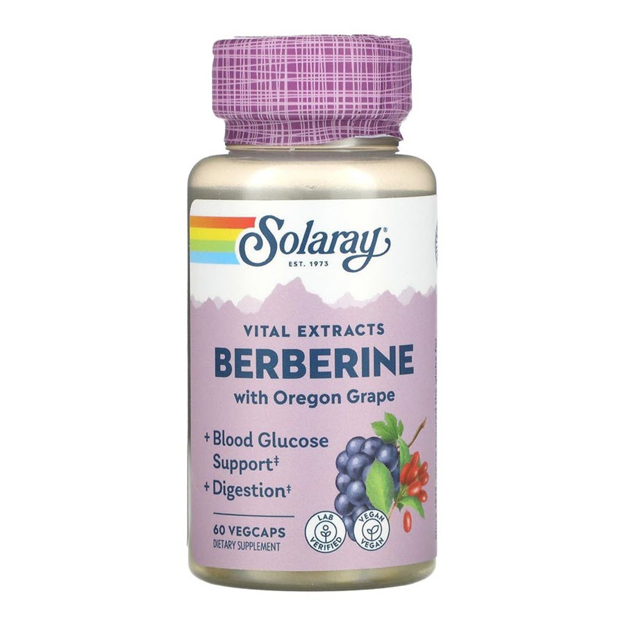 Solaray Vital Extracts Berberine, 500 mg, 60 VegCaps