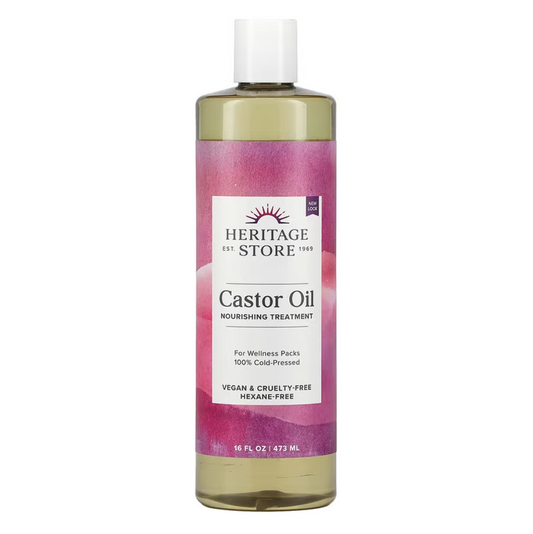 Heritage Store Castor Oil, Nourishing Treatment, 16 fl oz