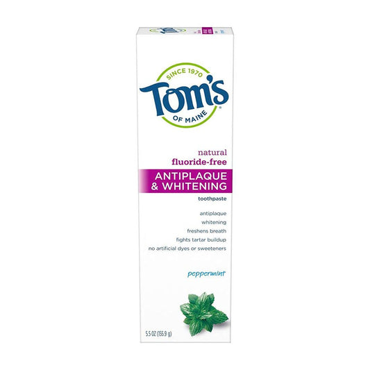 Tom's of Maine Antiplaque and Whitening Peppermint Toothpaste, 5.5oz