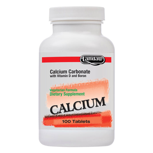 Landau Calcium Carbonate 600 Mg with Vitamin D and Boron, 100 Tablets