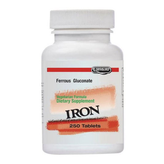 Landau Iron (Ferrous Gluconate), 250 Tablets