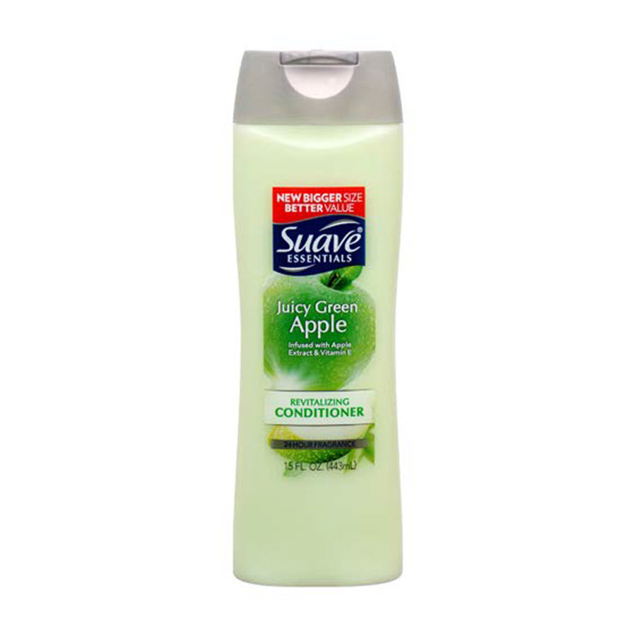 Suave Essentials Conditioner, Juicy Green Apple, 15oz