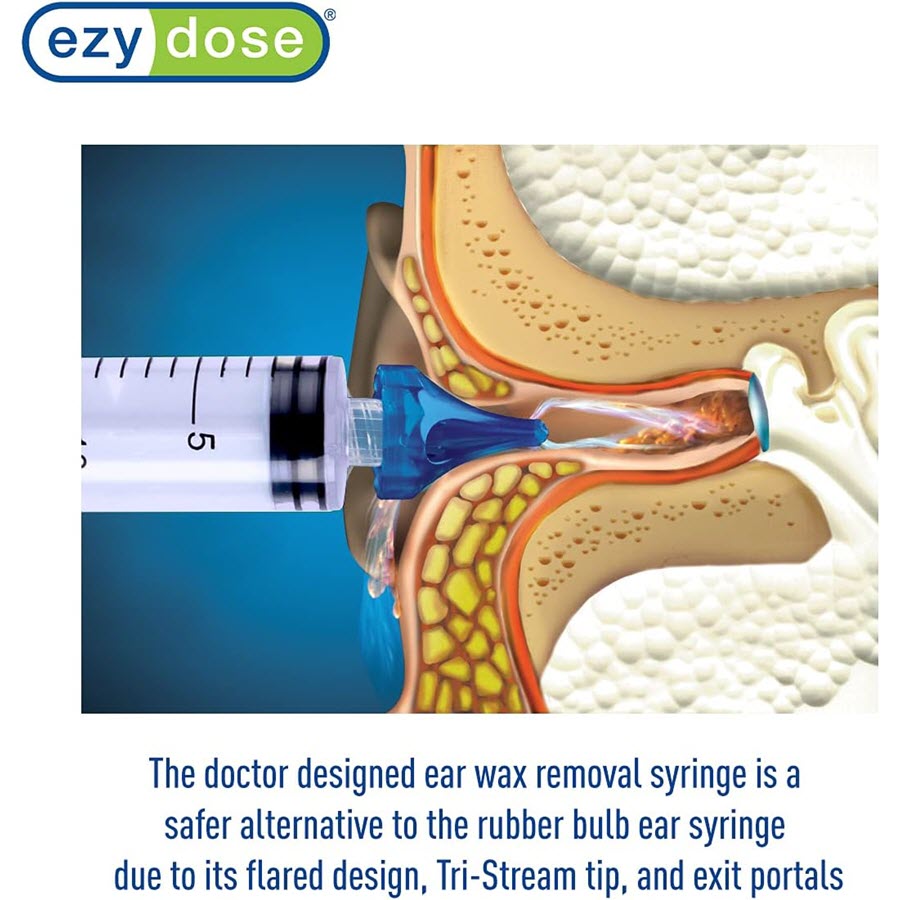 Ezy Dose Ear Wax Removal Syringe, Tri-Stream Tip