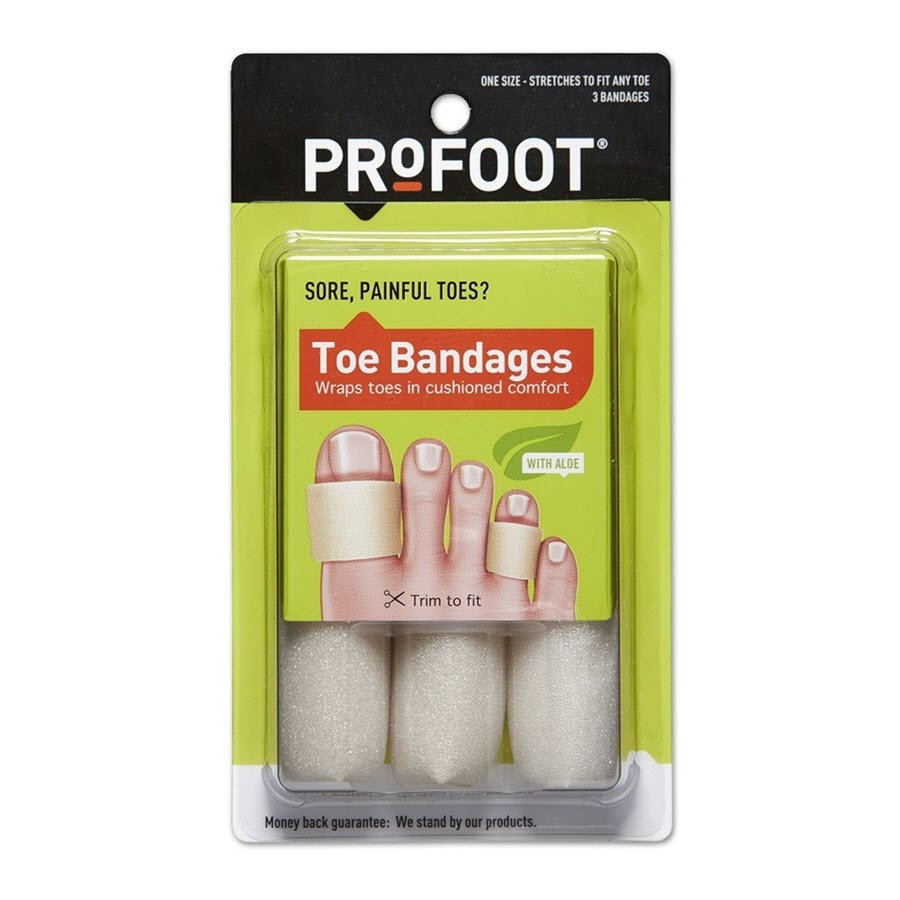 ProFoot Toe Bandages, One Size, 3ct