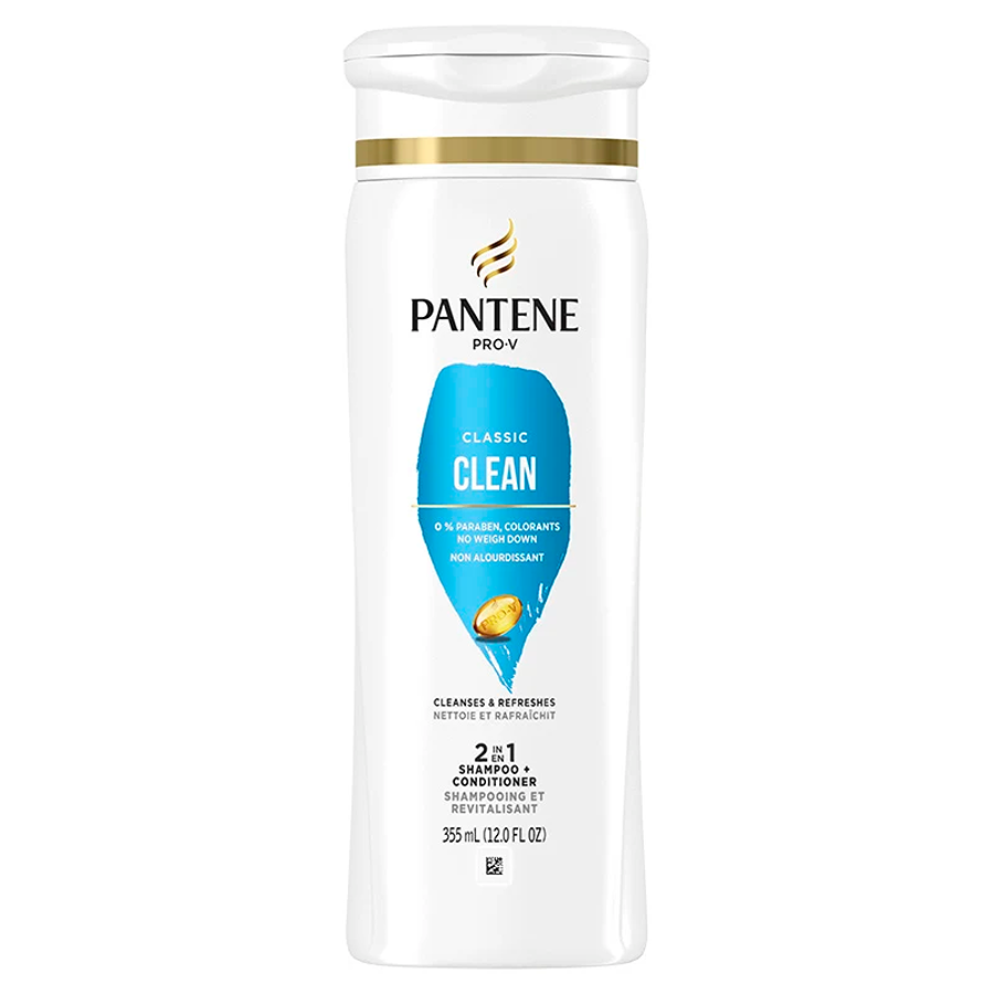 Pantene Pro-V Classic Clean 2in1 Shampoo + Conditioner, 12oz