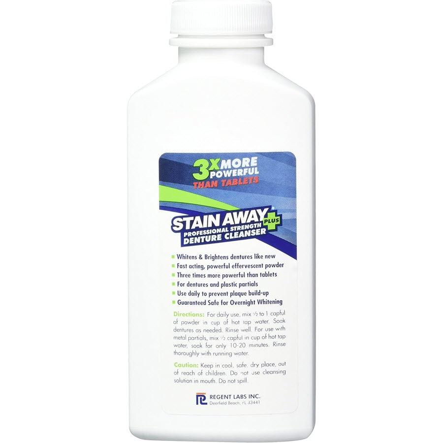 Stain Away Plus Denture Cleanser, 8.1oz