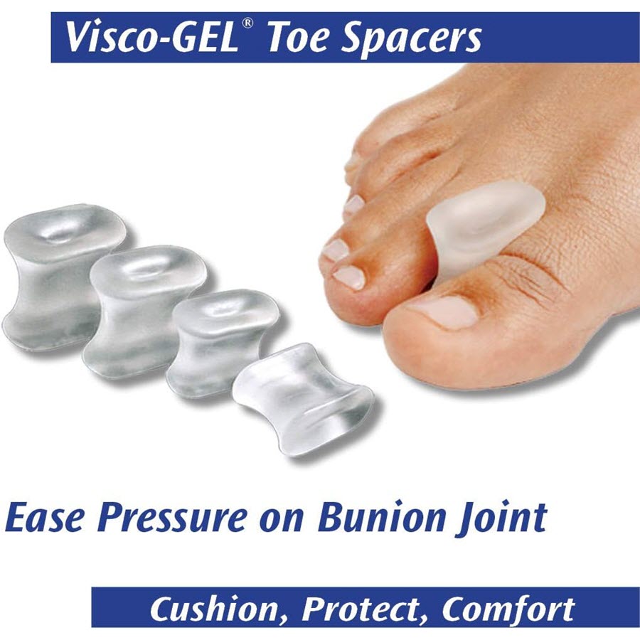 PediFix Visco-Gel Toe Spacers - Straighten Crooked Toes - Size Medium