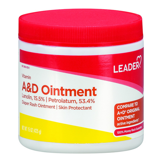 Leader Vitamin A&D Diaper Rash Ointment, 15oz