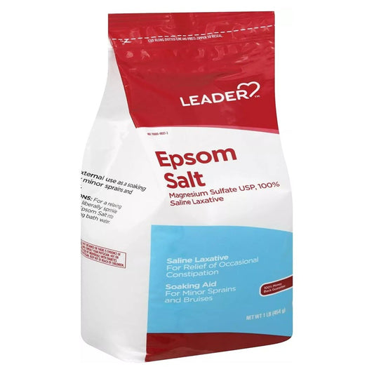 Leader Epsom Salt Magnesium Sulfate Usp, 1 lb