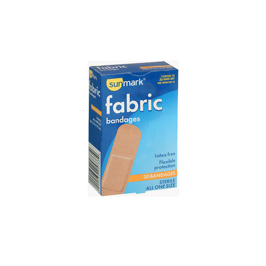 Sunmark Fabric Bandages, All One Size, 30 each