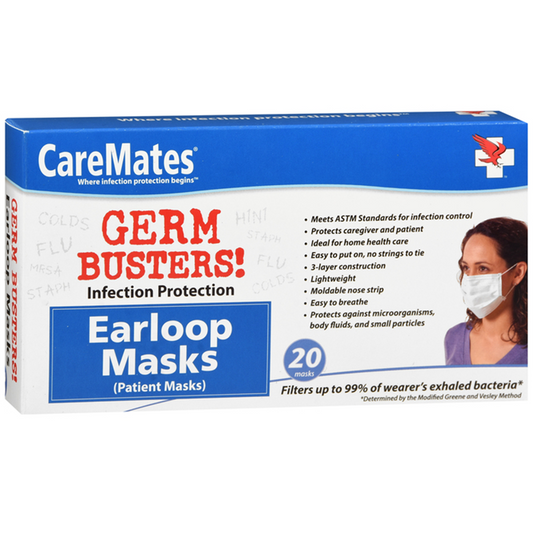 CareMates Patient Earloop Masks, 20ct