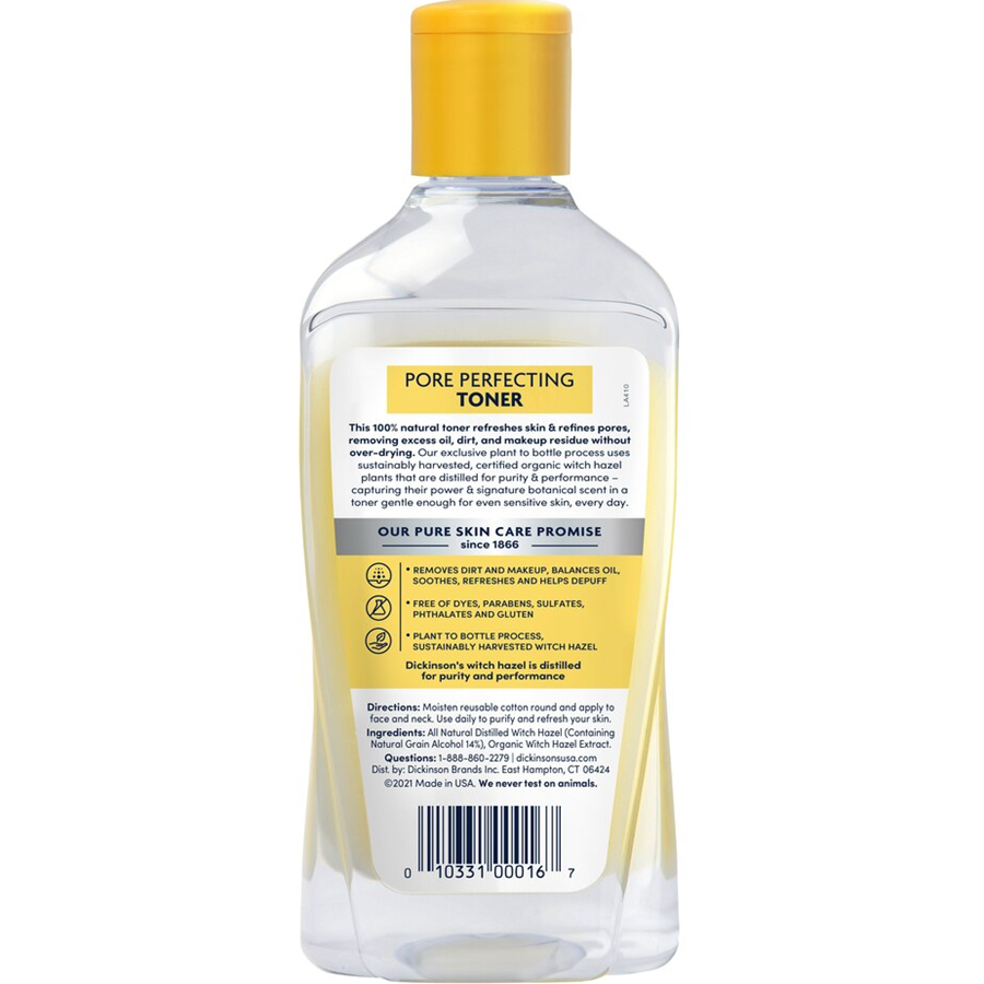 Dickinson's Original Witch Hazel Pore Perfecting 100% Natural Toner - 16 fl oz