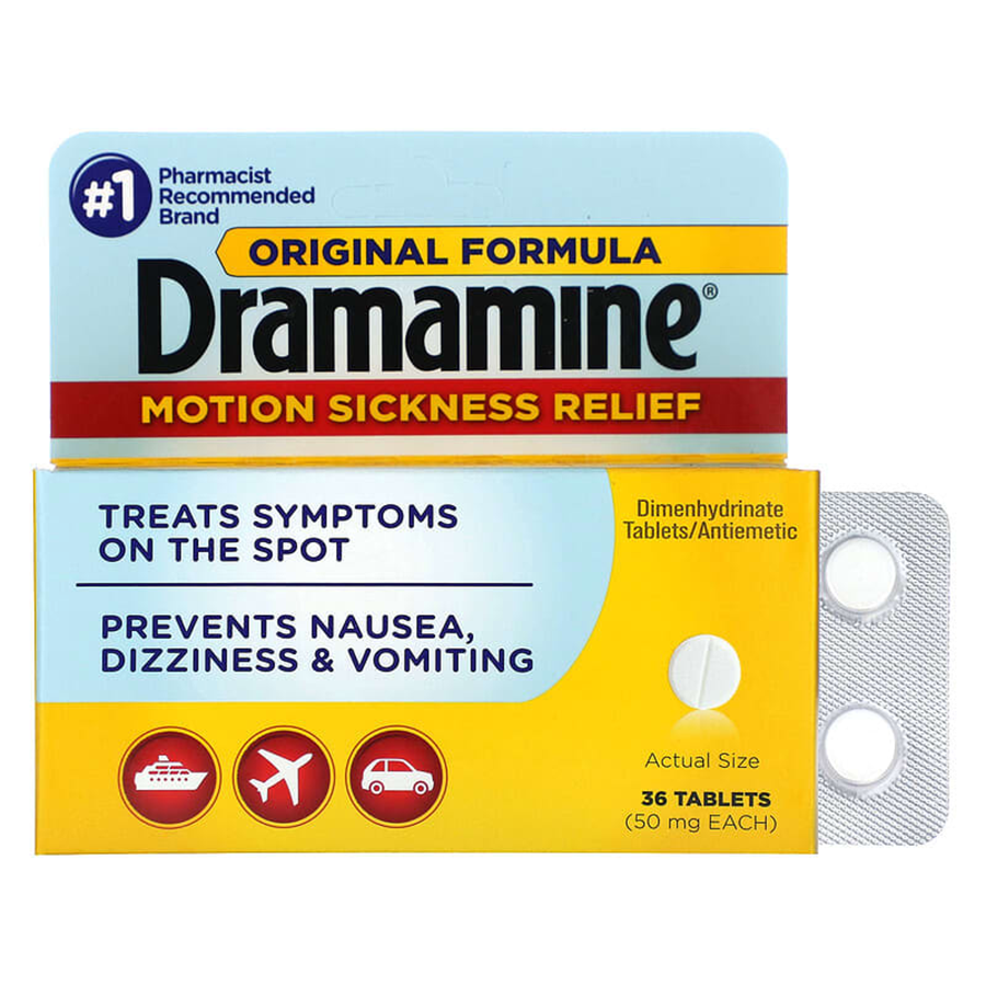 Dramamine Original Formula Motion Sickness Relief, 36ct