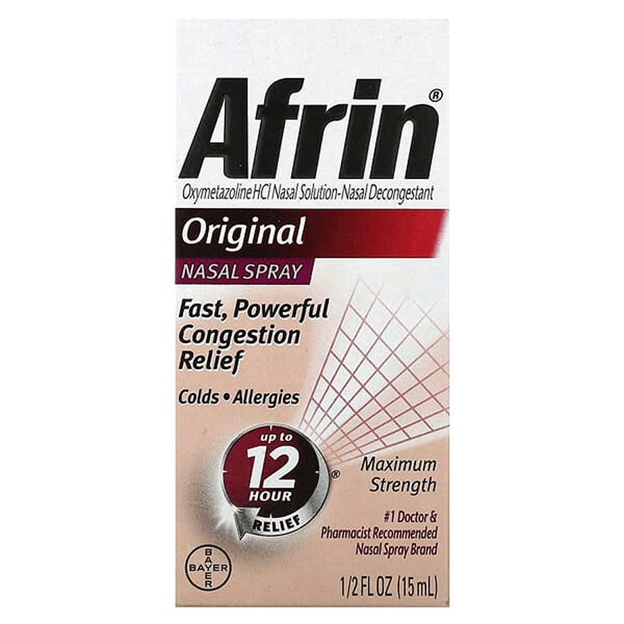 Afrin 12hr Original Nasal Spray, 15ml