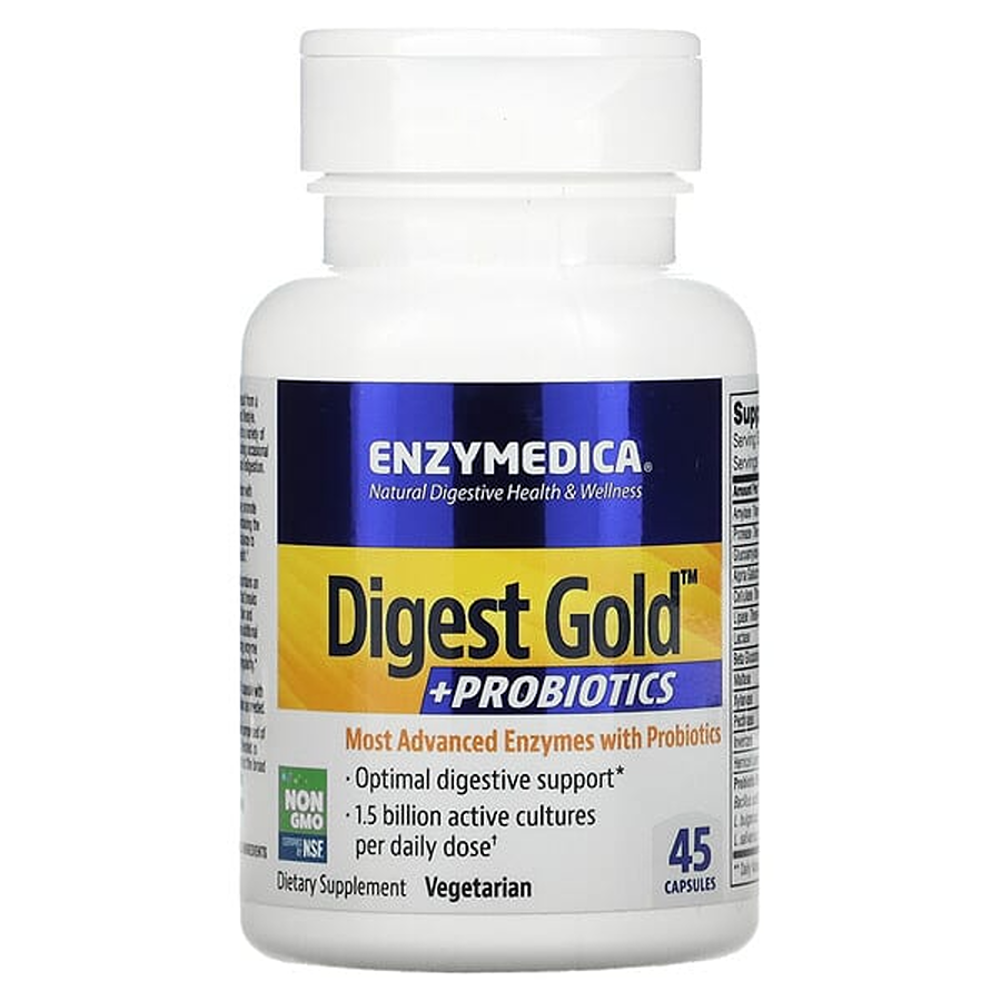 Enzymedica Digest Gold + Probiotics, 45 Capsules