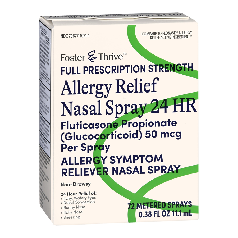 Foster & Thrive Allergy Relief Nasal Spray Fluticasone Propionate 50 mcg 24hr, 0.38oz