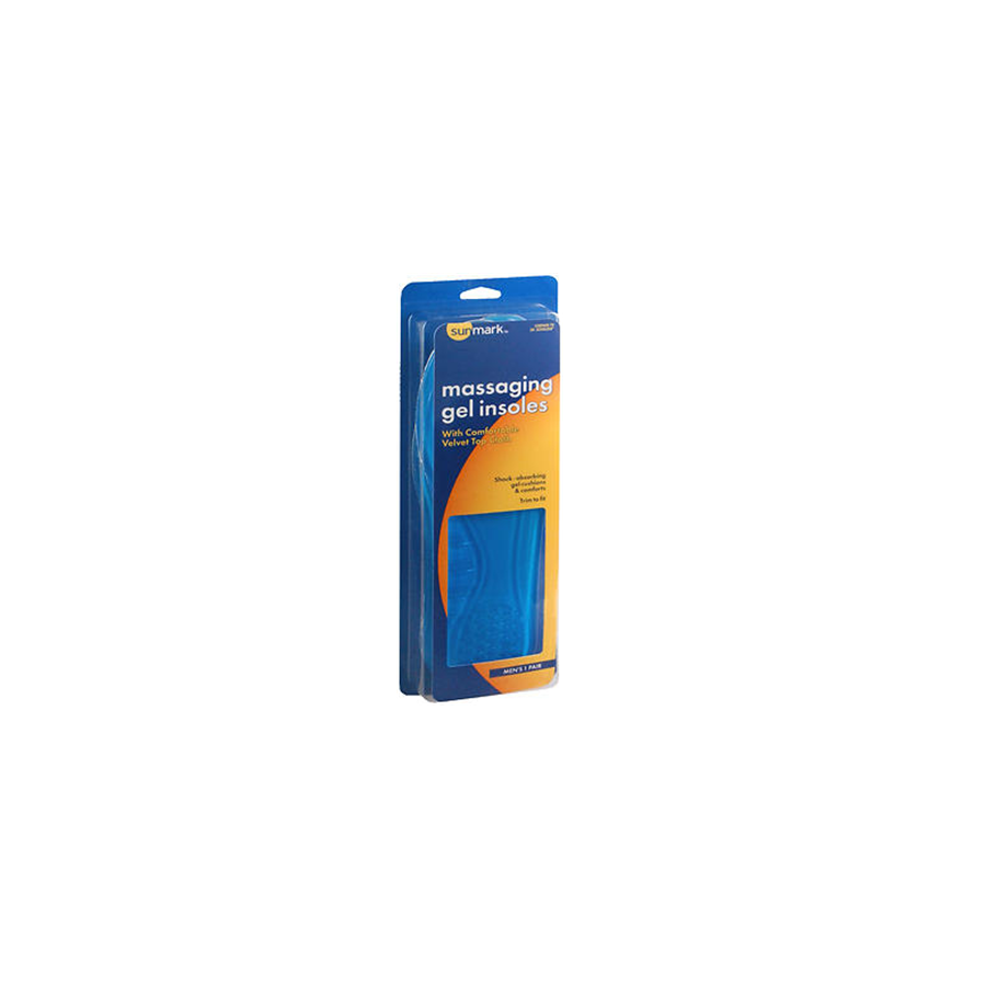 Sunmark Massaging Gel Insoles Mens