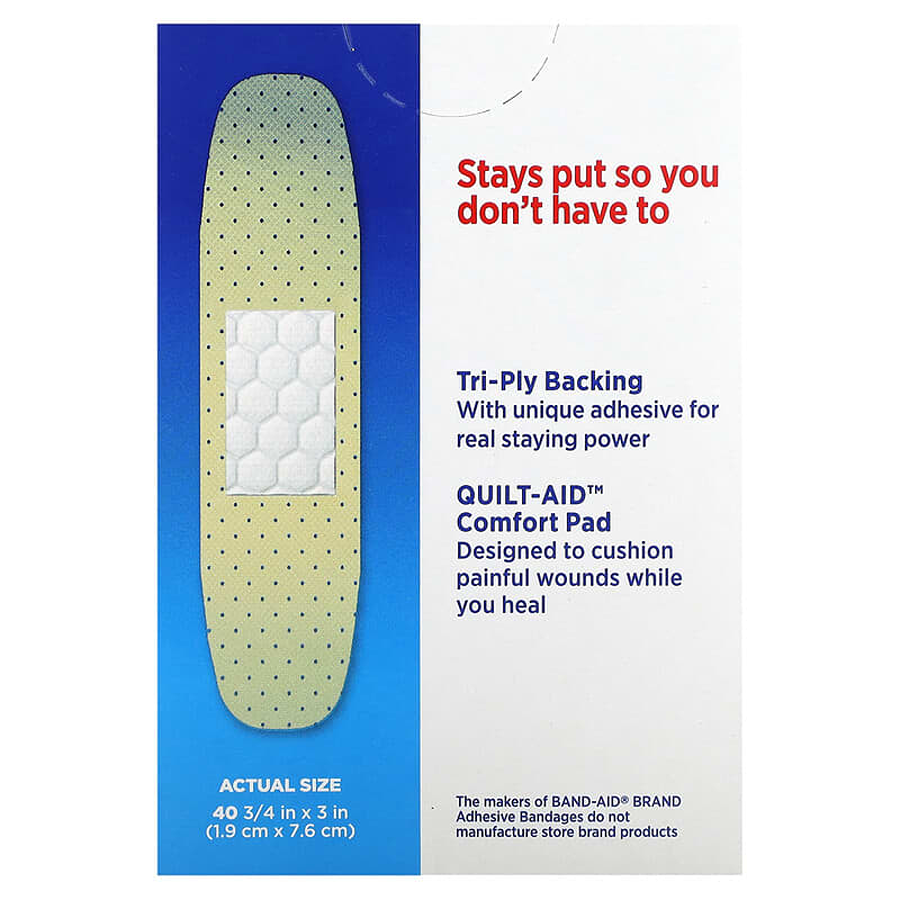 Band-Aid Tru-Stay Sheer Strip Bandages, All One Size - 40ct