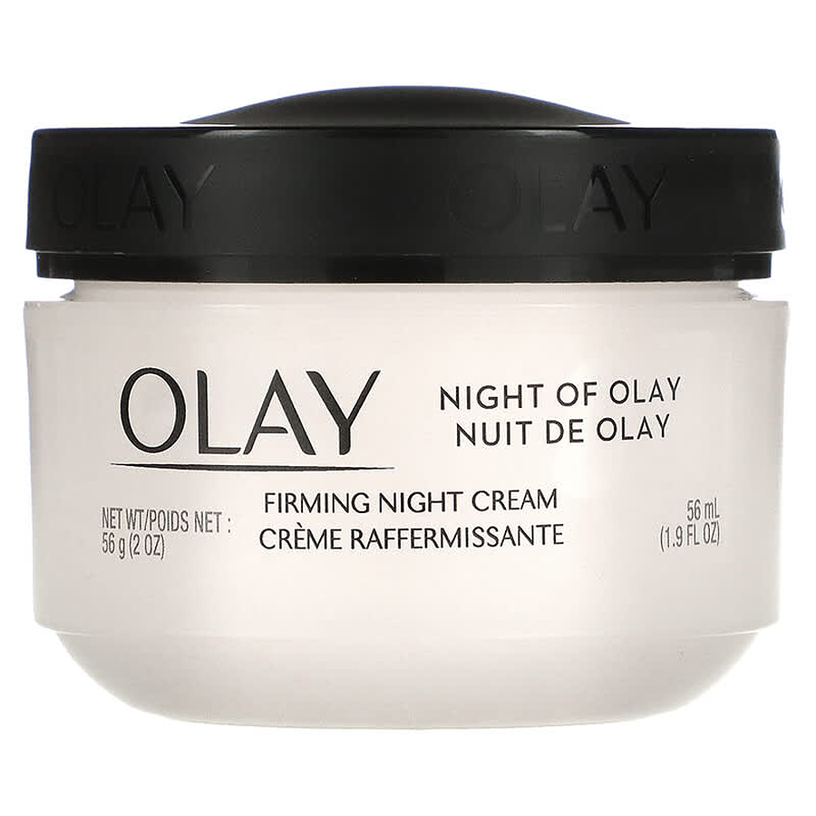 Olay Night Firming Cream, Oil-Free, Restores Hydration - 2oz