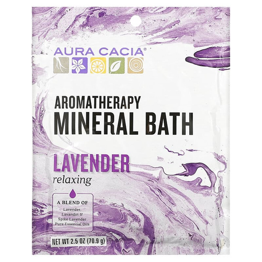 Aura Cacia Aromatherapy Foam Bath Relaxing Lavender 2.5 oz