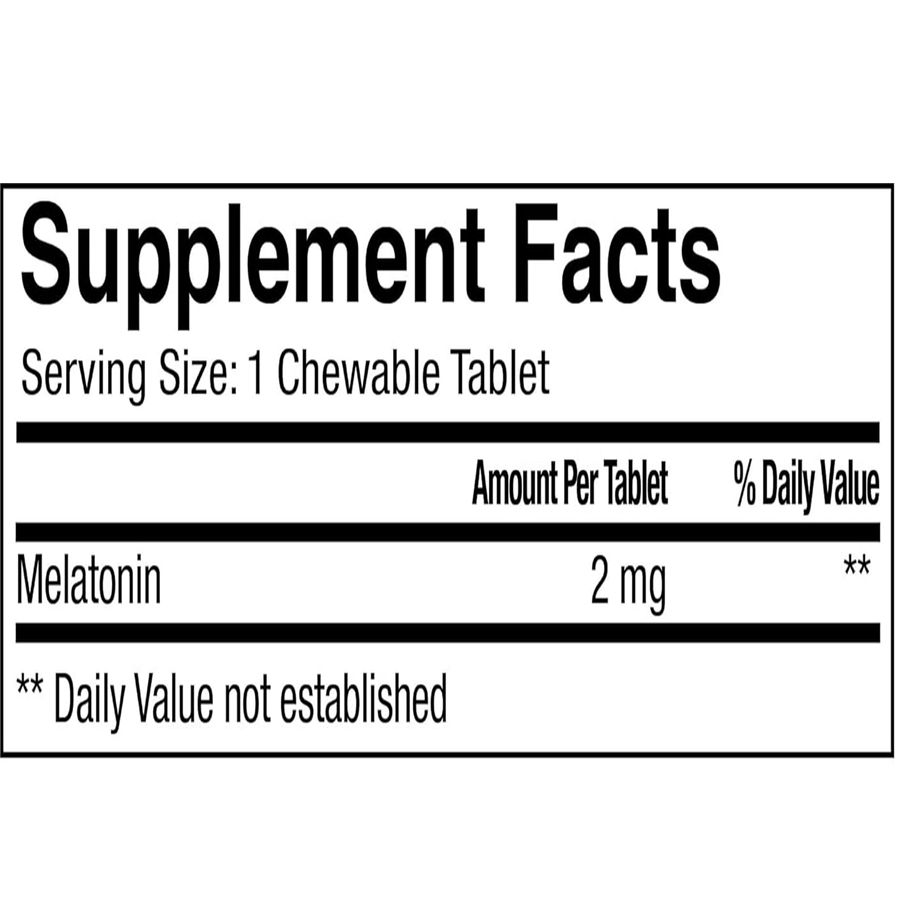 Freeda Chewable Melatonin 2 mg - Sugar Free, 60 Chewable Tablets