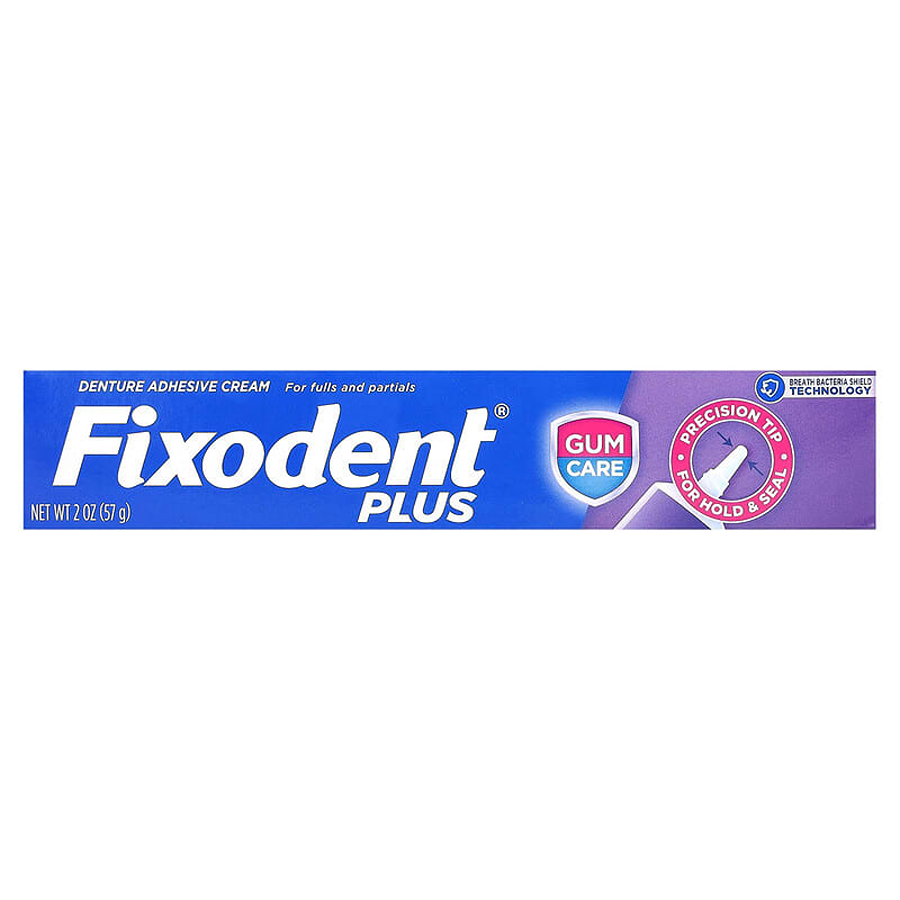 Fixodent Plus Denture Adhesive Cream, Superior Hold, 2 oz