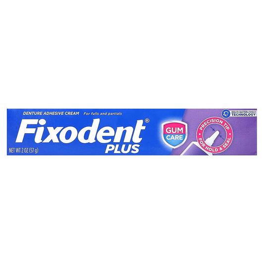 Fixodent Plus Denture Adhesive Cream, Superior Hold, 2 oz