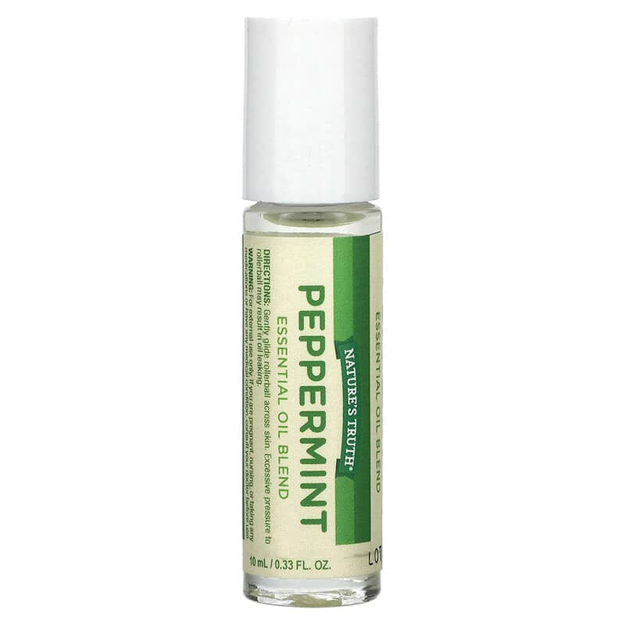 Nature's Truth Peppermint Essential Oil Roll-On Blend, 10ml