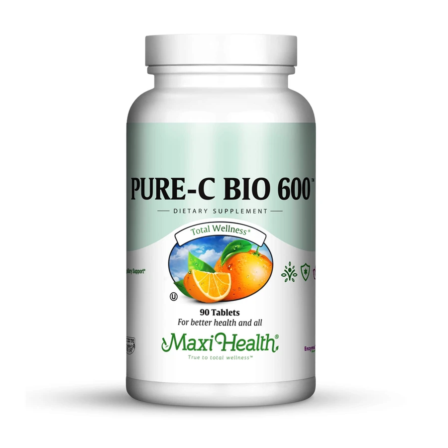 Maxi Health Pure-C-Bio Vitamin C, 600 Mg, 90 Tablets