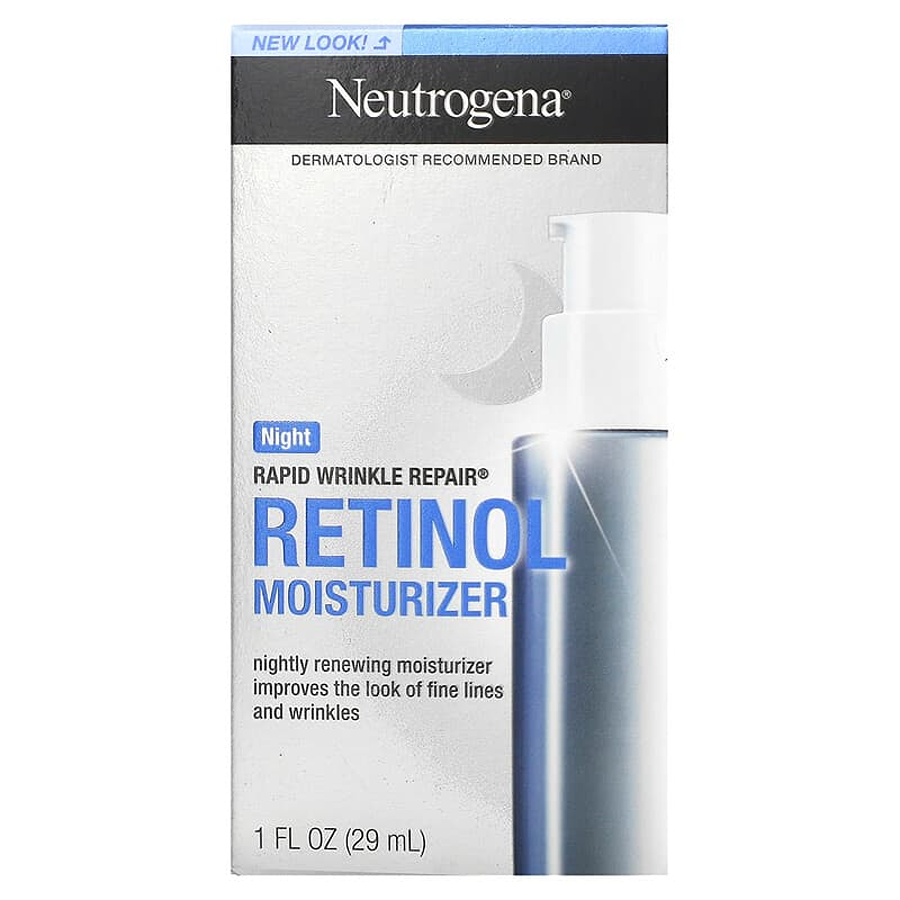 Neutrogena Rapid Wrinkle Repair Retinol Night Face Moisturizer with Hyaluronic Acid - 1 fl oz