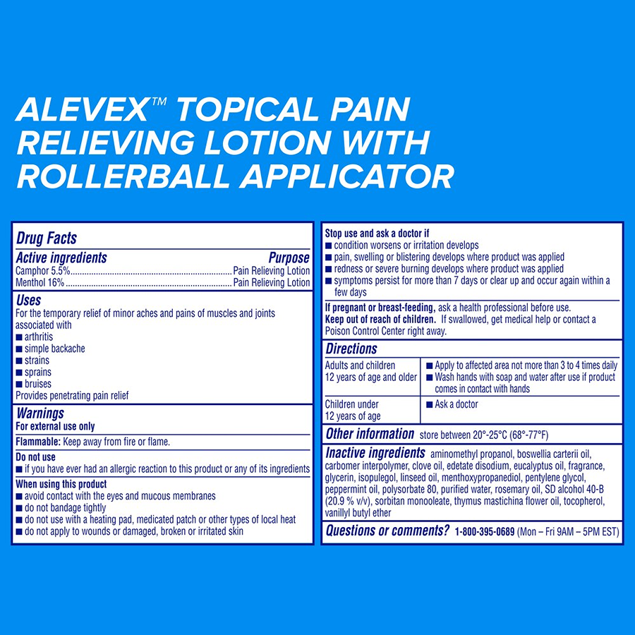 AleveX Pain Reliever Rollerball Topical - 2.5oz