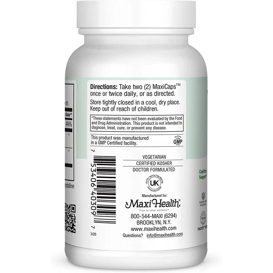 Maxi Health Vitamin C Bio 400 mg. with Red Raspberry - 90 Capsule