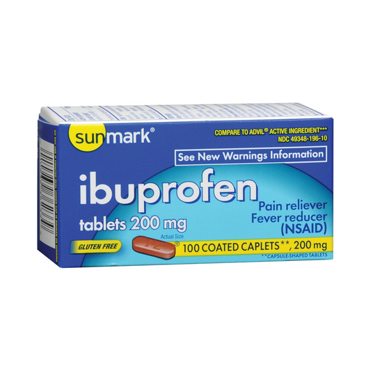 Sunmark Ibuprofen Pain Relief, 100ct