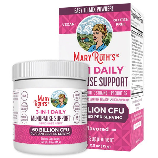 MaryRuth's Unflavored 3-in-1 Daily Menopause Support Powder 0.5 oz.